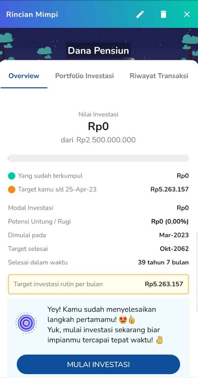 mulai investasi pertamamu