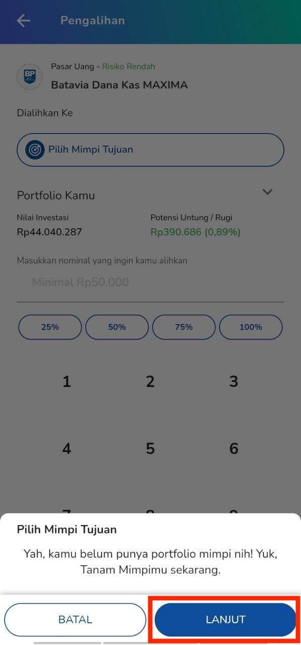buat mimpi terlebih dahulu