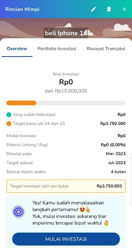 mulai menabung buat beli hp