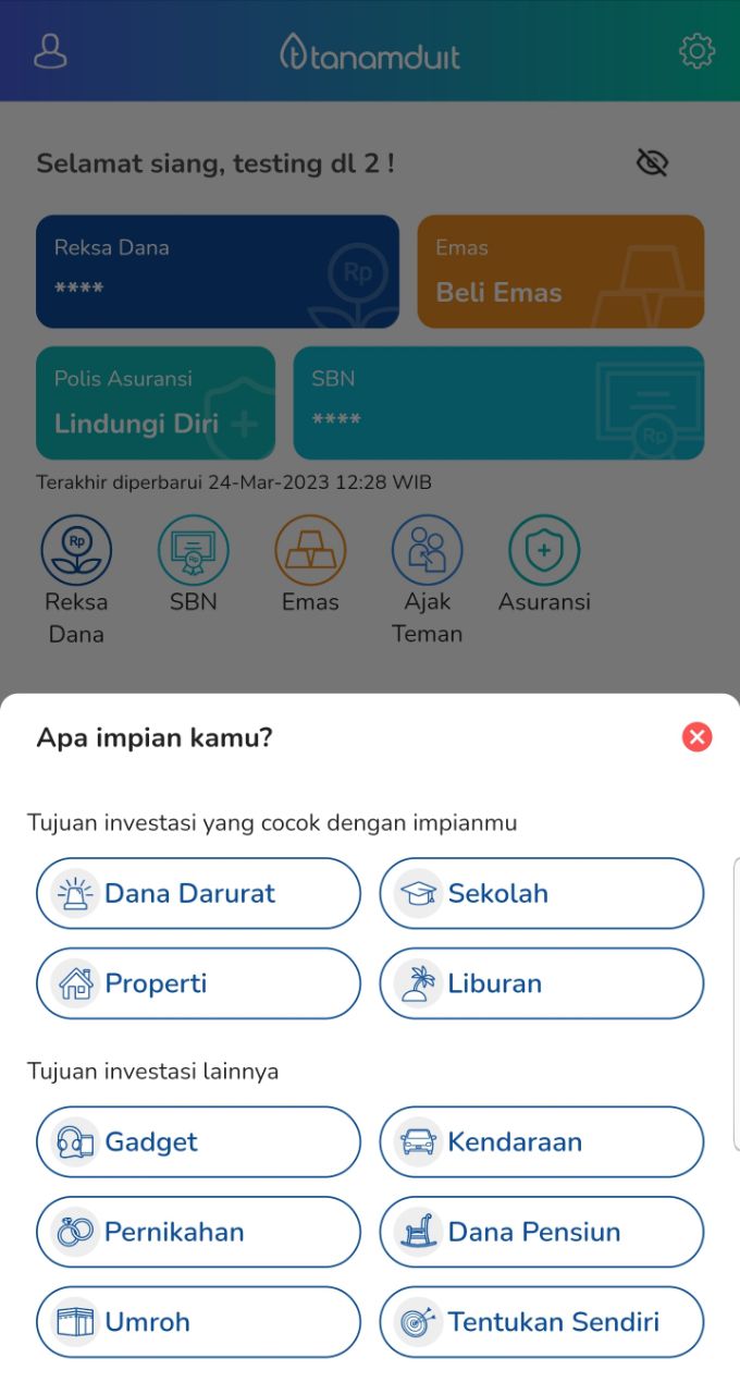 pilih mimpi yang ingin kamu capai