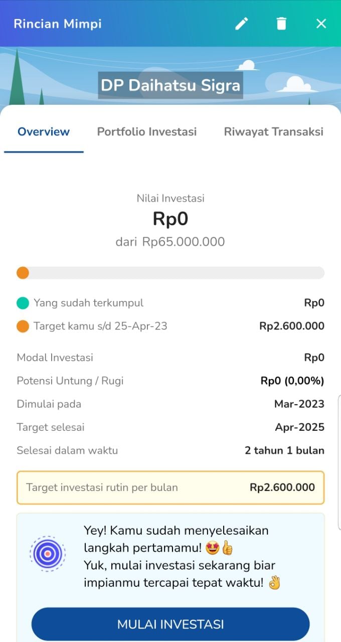 mulai investasi pertamamu