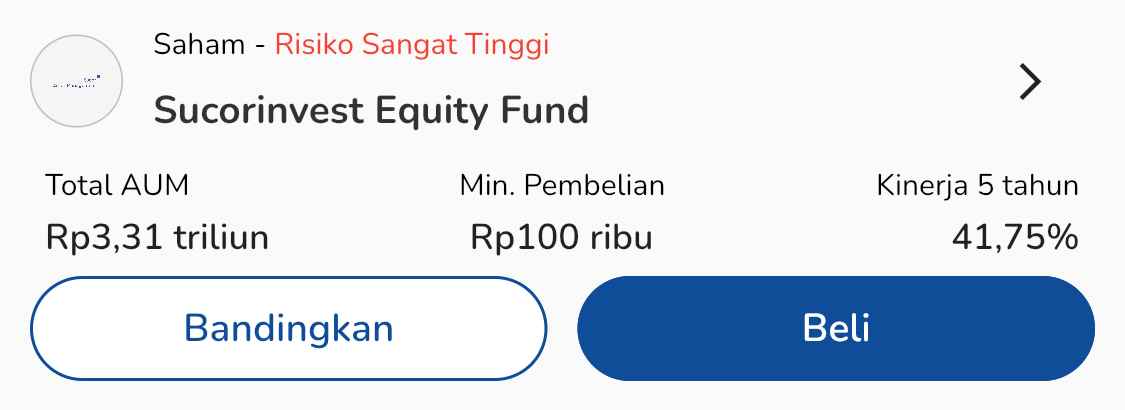 Top 1 reksadana saham terbaik - Sucorinvest Equity Fund