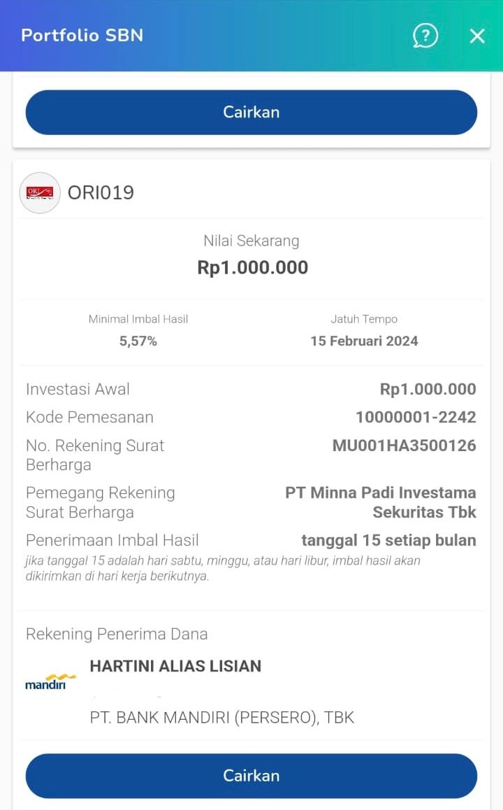step 1 cara menjual sbn tradable adalah