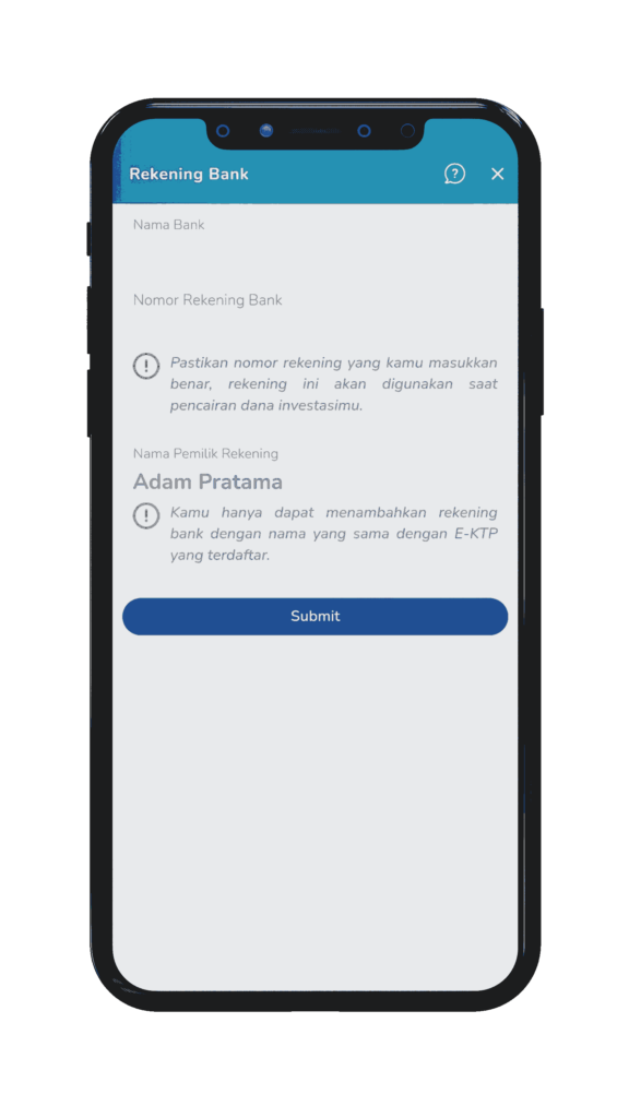 tambahkan rekening bank sbn
