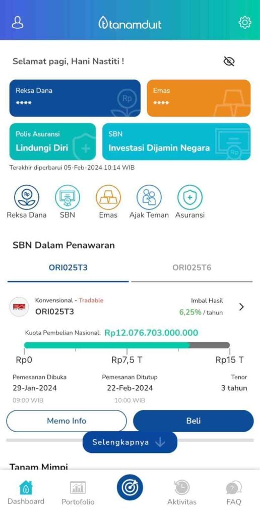 pilih-menu-emas-di-aplikasi-tanamduit