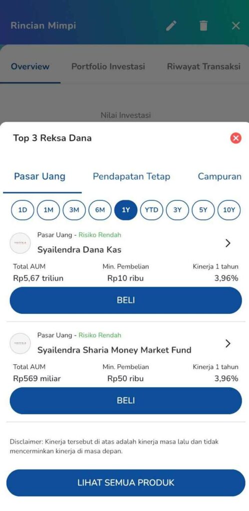 rekomendasi produk reksadana terbaik
