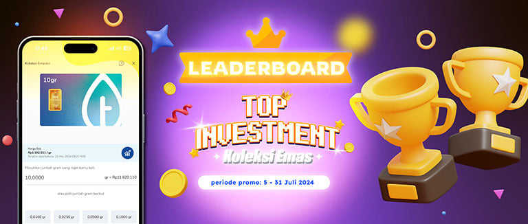 Leaderboard Top Investment KOLEKSI EMAS Juli 2024