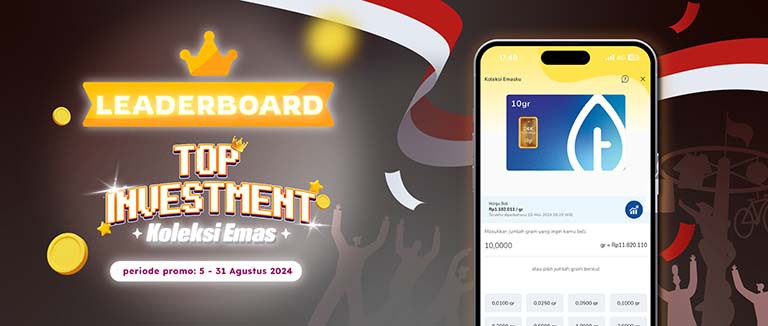 Leaderboard Top Investment KOLEKSI EMAS Agustus 2024