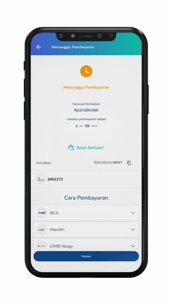 pembayaran investasi sukuk ritel