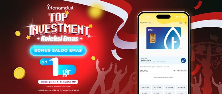 Promo Top Investment KOLEKSI EMAS Agustus 2024