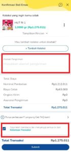 cara investasi emas-konfirmasi pembayaran koleksi emas