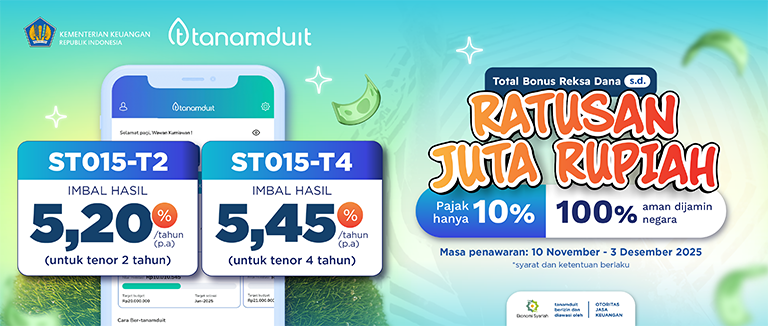 Promo ST015: Investasi ST015, BONUS Jutaan Rupiah!