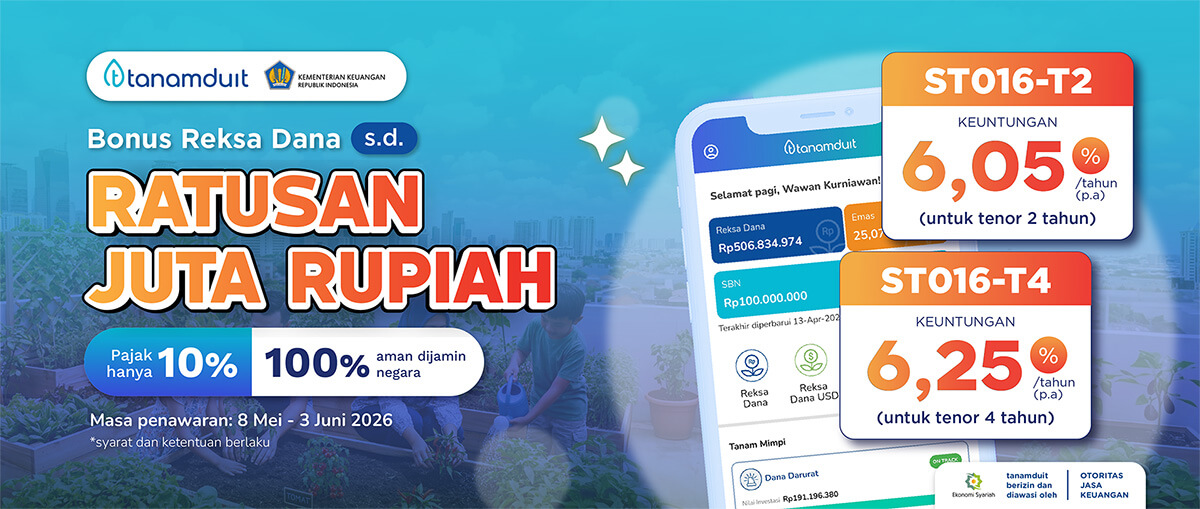 Promo ST016: Investasi ST016, BONUS Jutaan Rupiah!